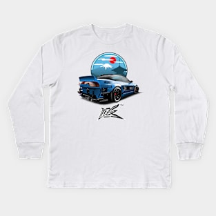 240SX nismo silvia s13 pandem blue Kids Long Sleeve T-Shirt